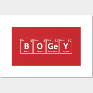 Bogey (B-O-Ge-Y) Periodic Elements Spelling Posters and Art